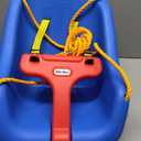 Little Tikes Snug 'n Secure Blue Swing with Adjustable Straps, 2-in-1 for Baby and Toddlers Ages 9 Months - 4 Years