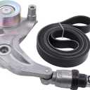ApplianPar Serpentine Belt and Accessory Drive Belt Tensioner Pulley Assembly for Honda Civic 1.8L 2007-2011
