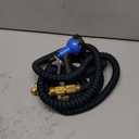 Flexi Hose Expandable Garden Hose with 8 Function Nozzle, 25FT - Lightweight Retractable Garden Hose, Water Hose - No-Kink Flexibility, 3/4 Inch Solid Brass Fittings and Double Latex Core