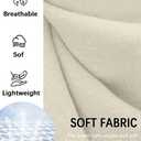 Men's 3 Piece Linen Suits Casual Lightweight Blazer Jackets Vest Pants Set for Wedding Business Prom Suit (Beige, S)
