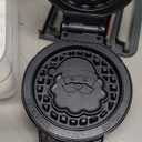 DASH Multimaker with 7 Removable Plates: Waffle Iron & Griddle + 3 Themed Plates - Santa Pumpkin Snowman - Mini Waffle for Halloween and Christmas Holidays - for Kids and Families (Red)