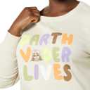 Amazon Essentials Disney | Marvel | Star Wars | Princess Women's Fleece Crew Sweatshirts (L)