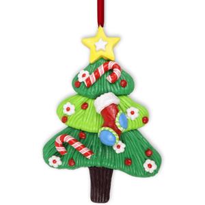 Needzo Christmas Tree Ornament, Bright and Colorful Hanging Holiday Decorations, 5.5 Inches