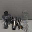 Mueller Multistick 800W 4-in-1 Immersion Blender Handheld, 12 Speed Hand Mixer - Turbo Boost, Heaviest Duty Copper Motor, Titanium Blades Hand Blender, Milk Frother Wand, Whisk, Beaker, Chopper, Grey (Grey)