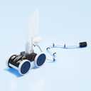 Upgrade Pool Pressure Side Sweeper: Professional Solution for Cleaning Your Swimming Pool (Four Wheels Better Than Three)