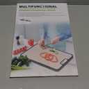 WEVYHFS SPORTS Titanium Cutting Board with Smooth Dual-Sided Surface, GR2 Titanium & Wheat Straw PP, Easy-Clean, Non-Slip, Dishwasher Safe, Large Cutting Board for Fruits, Vegetables & Meat