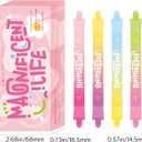 2 x Dual Tip Pastel Highlighters, 8 Colors, 4-Pack, No Bleed Quick Dry Ink, Chisel and Bullet Tips (DOpamine+macarom).