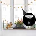 80 Pack Self Adhesive Ceiling Hooks for Hanging, Sticky Ceiling Hooks, Removable Transparent Wall Hanger for Ceiling Decor, Festival Decor - 2 cm(0.78 in)