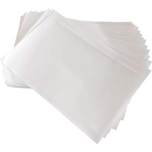 BEUYI Clear 9.5'' x 6.7'' Packing List Envelopes, Adhesive Shipping Label Pouches/Sleeves, Easily Fits Half of Letter-Size Paper (120 Pack)