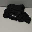 EXARUS Girls Bodycon Ruched Dress Teen Graduation Wedding Dance Party Chiffon Lantern Sleeve Maxi Formal Dresses (8 Years, Black)