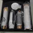 5 in 1 Blow Dryer Brush, Upgrade Hair Dryer Brush Air Curler Air Curling Wrap Styler, Detachable Hot Air Brush Negative Ion Curling Brush Iron, Hair Styling Tools for Drying Curling Straightening (White)