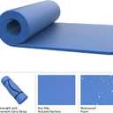 Foam Sleeping Pad for Camping - 1.25-Inch-Thick Waterproof Sleep Pad with Carry Straps for Cots, Tents, or Sleepovers by Wakeman Outdoors (Black)