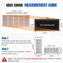 Fancat 30x12 Duct Opening | Steel Return Air Grille | Vent Cover Grill for Sidewall and Ceiling | HVAC Cold Air Intake Grille | White | Outer Dimensions: 31.75"W X 13.75"