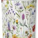 Laundry Basket Wildflower Meadow Collapsible Laundry Hamper with Handles Clothes Storage Bin for Household Bedroom Bathroom College Dorms