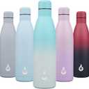 BJPKPK 25oz Insulated Stainless Steel Water Bottles Reusable Metal Travel Sports Water Bottle Keep Cold and Hot,Sea Salt