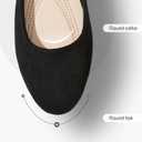 Shupua Flats for Women Round Toe Flat Shoes Dressy Black Ballet Flats Comfortable Womens Dress Shoes Ballerina Flats for Work, Size US 10