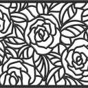 Calloway Mills AZ103761830 Black Rose Rubber Doormat, 18" x 30", Black