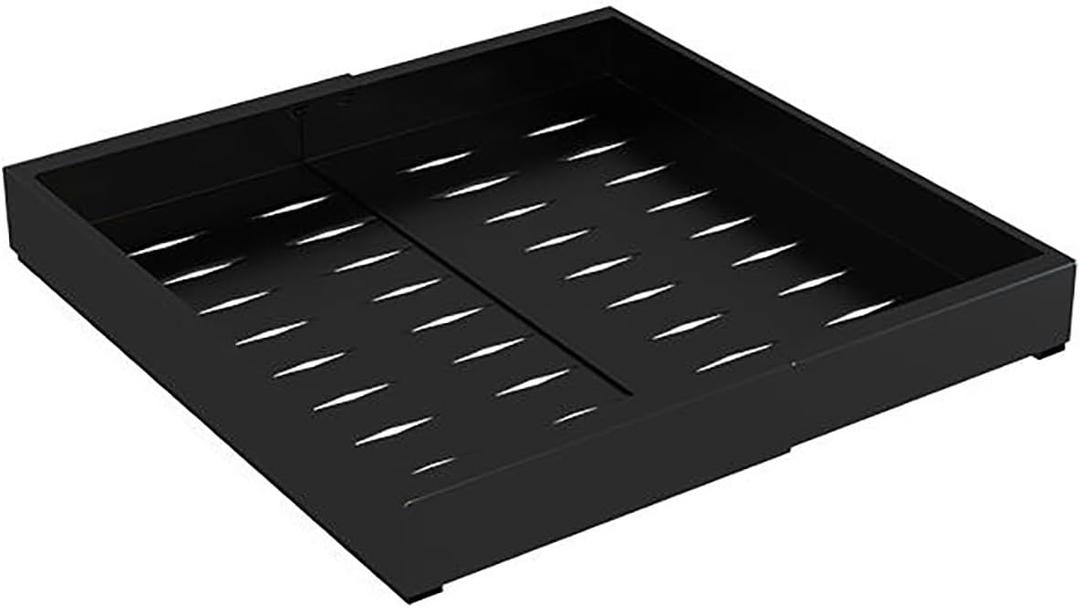 Pull Out Cabinet Organizer,Extendable Sliding Drawer,Carbon Steel Smooth Sliding Silent Slide Out Drawer Storage Shelves,with Adhesive Nano Film,for Kitchen Cabinets, Bathroom. ( Color : Black , Size (One)