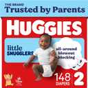 Huggies Little Snugglers Diapers Size 2, 148 Count