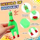 Honoson 50 Pcs Rubber Chickens Squeak Screaming Chicken Novelty Bulk Dog Toys for Pets Dogs Adults, 6.3 Inch(Multi Colors)
