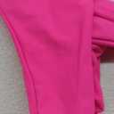 HYPERFIRE Women's Sexy Criss Cross Halter Bathing Suit Cut Out Backless Monokini Swimsuits One Piece (Hot Pink)