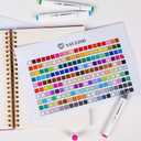 SAVZJSD Alcohol Markers, 200 Colors Alcohol Markers Set, Dual Tip Markers for Adults, Artists in Coloring, Sketching & Drawing (Fine & Broad)