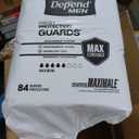 Depend Guards Incontinence Pads for Men, Maximum Absorbency, 104 Count (2 Packs of 52)