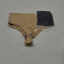 Dulchany Thong Shapewear Tummy Control Underwear for Women Seamless Body Shaper Panties (X-Large, Black+ beige-mid Waisted)