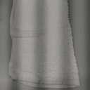White Cotton Terry Hand Towel, Soft Absorbent Bathroom Towel with Decorative Stripe Detail