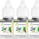 Scent Fill 100% Natural Vanilla Peppermint Plug in Air Freshener, Scented Oil Refills, 3 Refills