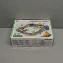 153PCS Magnetic Tiles Road Set with Toy Car & Flowers Building Toy, Magnet Tiles for Kids, Magnetic Building Blocks, STEM Toy Gift for Boys and Girls, Garden Track Themed