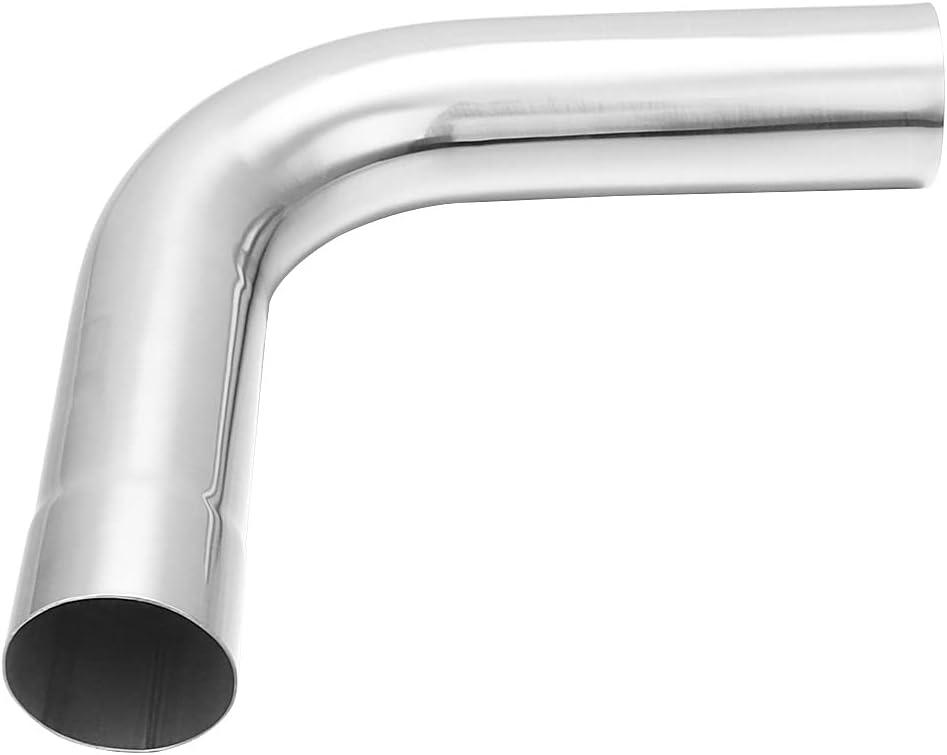A-KARCK Exhaust 90 Degree Tube 2" OD, Stainless Steel Exhaust Pipe Mandrel Bend, Custom Your Own Exhaust System