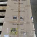 Click to see full view 4+ 2 VIDEOS Corner Shower Door,36 in.D x 36 in. W x 72 in. H Double Sliding Corner Shower Door with 1/4 in. Tempered Glass, Sliding Shower Enclosure, Matte Black