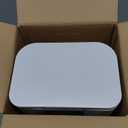 Cesun Small Bathroom Trash Can with Lid-1.3 Gal, Outdoor Stainless Steel Garbage Can for Dog Poop with Anti-Slip Base, for Bathroom, Bedroom, Office, RV, Living Room, White