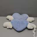 2 Pack Heart Shaped Cute Car Headrest Pillow with Angel Wings - Comfortable Soft Head Rest Cushion Kawaii Car Accessories Neck Pillow for Driving Travelling Office Home Decor - Light Blue Love Heart