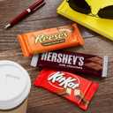 HERSHEY'S, KIT KAT and REESE'S Assorted Milk Chocolate Candy Variety Box, 27.3 oz (18 Count) (EXP 05/01/26)