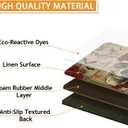 Happy Halloween Kitchen Mats Set of 2 Non Slip Spooky Goth Skeleton Kitchen Rugs Halloween Skull Home Decor Low-Profile Washable Floor Mat 17x47 Inch and 17x29 Inch