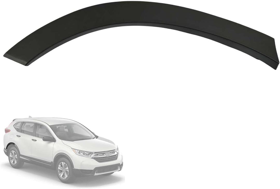 Rear Right Wheel Arch Molding Trim Compatible with Honda CR-V 2017 2018 2019 2020 2021 2022 Replace 74413TLAA01 74413-TLA-A01 Wheel Arch Trim Cover Rear Passenger Side Black