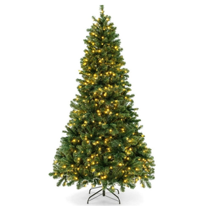 7ft Artificial Christmas Tree 700 Warm LED Lights Xmas Decoration