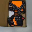 PHOEPET No Pull Dog Harness Medium Reflective Front Clip Vest with Handle,Adjustable 2 Metal Rings 3 Buckles,[Easy to Put on & Take Off](M, Orange)