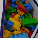 MEGA BLOKS First Builders Toddler Blocks Toys Set, Deluxe Building Bag with 150 Pieces and Storage, Blue, Ages 1+ Years