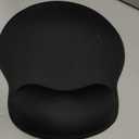 Ergonomic Mouse Pad with Wrist Rest, Large Mousepad(10.6'' x 9''), Wrist Support Mouse Mat with Non-Slip Base, Pain Relief for Laptop & Computer (Black)