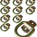 ANLULOAD (10Pack) 1/2" Heavy Duty Weld-On Forged D Ring, D-Ring Trailer Tie Down Anchor,12,000 Lbs