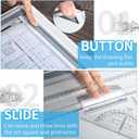 Zonon A3 Portable Drawing Board, Multi-Function Metric Drafting Table Drafting Board with Clear Rule Parallel Motion and Angle Adjustable Measuring System(A3)