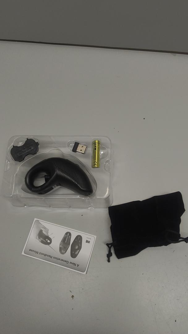 welspo Wireless USB Handheld Finger Trackball(Black) Mouse with Laser Pointer