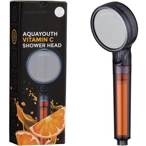 Vitamin C Handheld Shower Head | Built-in Vitamin C + Ceramic Balls Reduces Chlorine & Chloramine, While Improving Skin and Hair Health