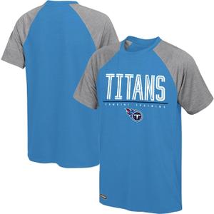 NFL Kids Youth 8-20 Unleashed Color Block Team Color Performance Primary Logo Short Sleeve T-Shirt (Blue, XL)
