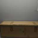 National Tree Company 6 ft Pre-Lit Flocked Acacia Artificial Christmas Tree, 300 Clear Lights, 840 Branch Tips, Includes Stand, Green