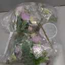 Solsew 3 Sets Artificial Peonies Flower Peony Bouquet with Galvanized Metal Pot Silk Fake Peonies Faux Flower Arrangements for Wedding Table Centerpiece Party Home Room (Purple)