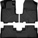 CRV Floor Mats Compatible with 2007-2011 Honda CR-VAll Weather Protection Waterproof Durable Anti-Slip Odorless Custom-fit TPE Floor Liner Front and Rear Row Set